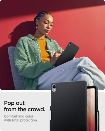 Galaxy Tab S11 ile Uyumlu Kılıf Nano Pop Black Sesame - ACS10214