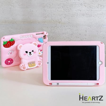SWEET ASTRONOT Tablet Kılıfı Standlı Askılı Kalın Silikon Yapı Yüksek Koruma Stand Olması ile Kullanım kolaylığı Güvenlik Şıklık ve Kullanışlılık burada (SWEET PEMBE, ipad 5-6 9,7')