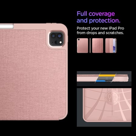 iPad Pro 11" (2025/2024) ile Uyumlu Kılıf Urban Fit Rose Gold - ACS07021