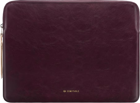 iPad Air 13" M3 2025, iPad Pro 13" M5 2025 ile Uyumlu Tablet Kılıfı Sihirli Klavye ve Kalem Tutuculu - PU Deri Çanta İnce Koruyucu Kılıf - Berry Brown