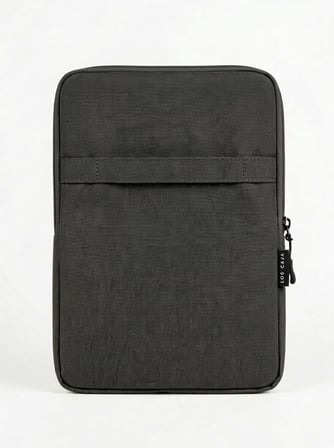 Premium Tablet Çantası ve Organizer - İçi Cepli, Darbe Emici Koruyucu Kılıf (Siyah)