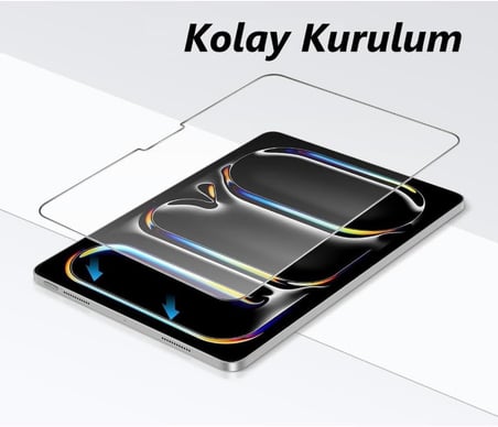 Apple iPad Pro 11 İnç İle Uyumlu Ekran Koruyucu 9h Temperli Kırılmaz Esnek Nano Cam, Çizilmeye Ve Darbeye Dayanıklı Koruma, Hd Şeffaf M4 M5 Çip A3357 A3358 A2836 A2837