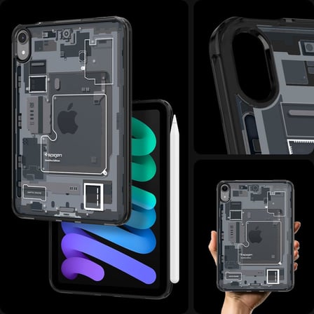 iPad mini (2024/2021) ile Uyumlu Kılıf Ultra Hybrid Zero One Black - ACS09162
