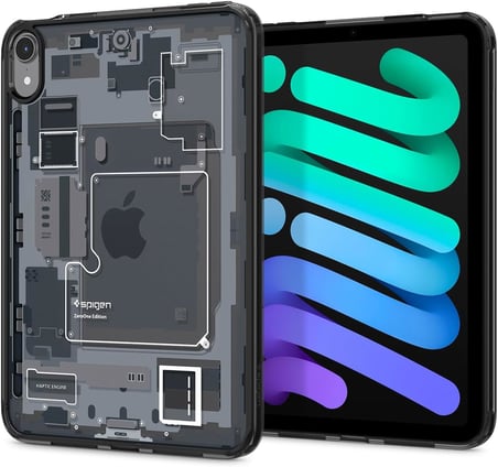 iPad mini (2024/2021) ile Uyumlu Kılıf Ultra Hybrid Zero One Black - ACS09162