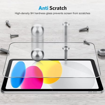 Apple iPad 10. Nesil 10.9 İnç İle Uyumlu Ekran Koruyucu 9h Temperli Kırılmaz Esnek Nano Cam, Çizilmeye Ve Darbeye Dayanıklı Koruma, Hd Şeffaf 2022