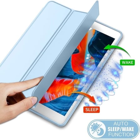 Huawei Matepad 11.5 inç 2025 8GB / 128GB ile Uyumlu Kapak Smart Standlı 360 Tam Koruma Akıllı Pu Deri Kılıf - Mavi