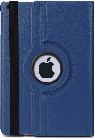 Apple iPad 10.2'' 9. Nesil (A2602-A2604-A2603-A2605) için Kılıf 360 Rotating Stand Deri Lacivert [iPad 9.Nesil 10.2 ile Uyumlu Kılıf - Lacivert]