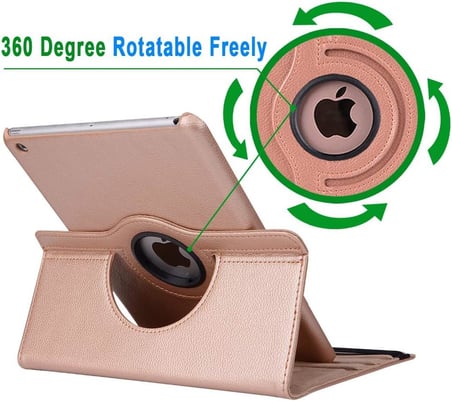 Apple iPad 10.2'' 9. Nesil (A2602-A2604-A2603-A2605) için Kılıf 360 Rotating Stand Deri Lacivert [iPad 9.Nesil 10.2 ile Uyumlu Kılıf - Lacivert]