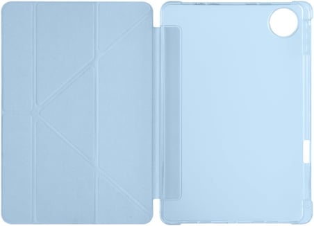 Honor Pad 10 12.1 inç ile Uyumlu Standlı Kalem Bölmeli Uyku Modlu Akıllı Tablet Kılıf Kapak - Mavi