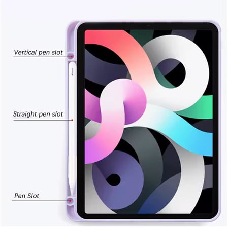 Apple iPad Pro ile uyumlu 12.9 (4.Nesil) Kılıf Lüks Kadife İç Kaplamalı iPad Pro 12.9 4.Nesil 2020 Suni Deri, Mıknatıslı V- Stand Tablet Arka Kapak (Siyah, Apple iPad Pro 12.9 4.Nesil (2020)