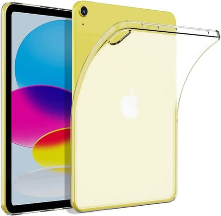 Apple ile uyumlu iPad 11.Nesil 2025 Kılıf Tablet Süper Silikon Kapak Renksiz