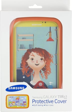 EF-PT210IOEGWW Kids Grip kılıf Kit Galaxy Tab 3 Kids 7.0 Turuncu