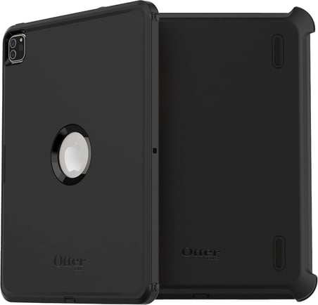 iPad Pro 12.9" (3. nesil 2018/4. nesil 2020/ 5. nesil 2021/6. nesil 2022) Defender Kılıf, Entegre Ekran Koruyuculu Ultra Sağlam Kılıf, Askeri Standartlara Göre 2 Kez Test Edilmiştir, Siyah