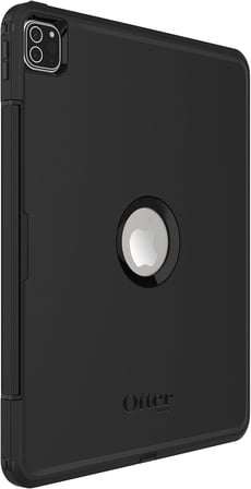 iPad Pro 12.9" (3. nesil 2018/4. nesil 2020/ 5. nesil 2021/6. nesil 2022) Defender Kılıf, Entegre Ekran Koruyuculu Ultra Sağlam Kılıf, Askeri Standartlara Göre 2 Kez Test Edilmiştir, Siyah