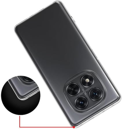Xiaomi Poco X7 ile uyumlu Kılıf Süper Esnek Yapılı Kamera Korumalı Toz ve Kirden Koruyan Silikon Xiaomi Poco X7 ile uyumlu Süper Şeffaf Kapak