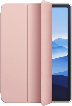 Apple iPad Air 5.Nesil 2022 için Kılıf (A2588-A2589-A2591) Slim Translucent Back Smart Cover Rose Gold [iPad Air 5 2022 ile Uyumlu Kılıf - Rose Gold]