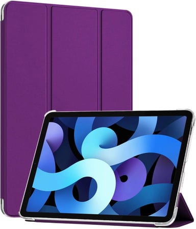 Apple iPad 10.Nesil 10.9`` için Kılıf (A2696-A2757-A2777) Slim Translucent Back Smart Cover Mor [iPad 10.Nesil 10.9 ile Uyumlu Kılıf - Mor]