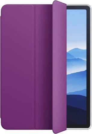 Apple iPad 10.Nesil 10.9`` için Kılıf (A2696-A2757-A2777) Slim Translucent Back Smart Cover Mor [iPad 10.Nesil 10.9 ile Uyumlu Kılıf - Mor]