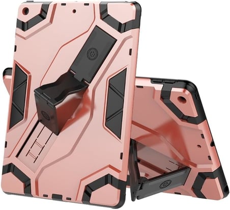 iPad Pro 11 ile uyumlu [2018/2020] uyumlu kılıf stand özelliği el geçmeli tasarım 2mm kamera koruma darbeye dayanıklı shockproof VegaPad model RoseGold