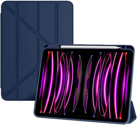 iPad Pro 11inç M4/M5 ile uyumlu Kılıf Grafiti Şeffaf Kalem Bölmeli 2024/2025