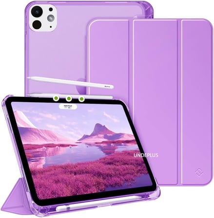 iPad Pro 11 3./4. Nesil M2 ile uyumlu Kılıf Flip Cover Kalem Bölmeli PC Case 2020-2022 Lila