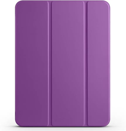 Apple ile uyumlu iPad Pro 11 2024 Smart Cover Kalem Bölmeli Standlı 1-1 Kılıf Mor