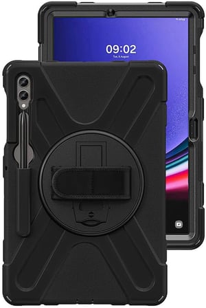 Galaxy İle Uyumlu Tab S9 FE Plus Defender Tablet Silikon Siyah