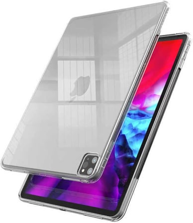 iPad Pro 12.9 Pro 2020 (4.Nesil), ile Uyumlu Zore Tablet Süper Silikon Kapak, Renksiz