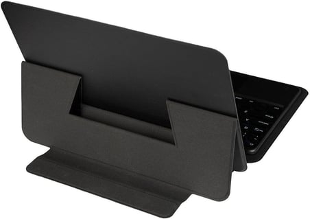 Siyah Border Keyboard 8" inç Universal Bluetooh Bağlantılı Standlı Klavyeli Tablet Kılıfı-Siyah Border Keyboard 8 ile uyumlu