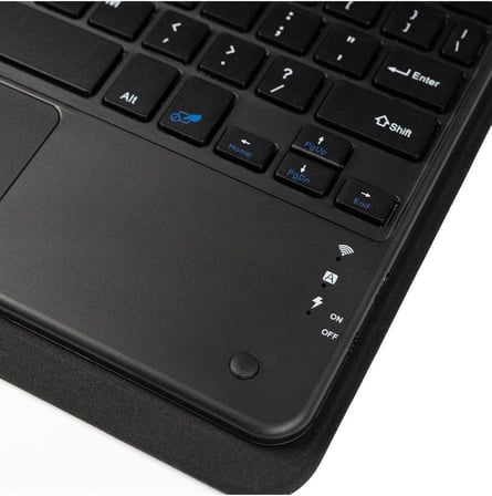 Siyah Border Keyboard 8" inç Universal Bluetooh Bağlantılı Standlı Klavyeli Tablet Kılıfı-Siyah Border Keyboard 8 ile uyumlu