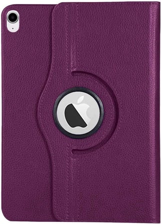Apple iPad Air 11 2024 için Kılıf (A2902-A2903) 360 Rotating Stand Deri Mor [iPad Air 11 2024 ile Uyumlu Kılıf - Mor]