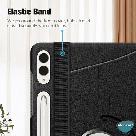 Samsung Galaxy Tab S9 Plus X810 için Kılıf 360 Rotating Stand Deri Mor [Galaxy Tab S9 Plus X810 ile Uyumlu Kılıf - Mor]