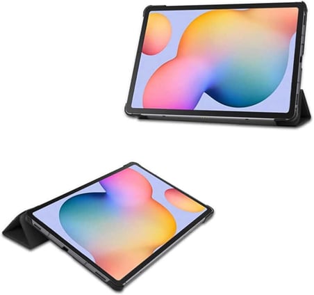 Apple iPad Air 9.7 2017 inç ile uyumlu Kılıf Stand olabilen, Uyku Modlu, Toz ve Kirden Koruyan, ergonomik yapılı, Katlanabilir Lissome Smart Cover (Siyah)