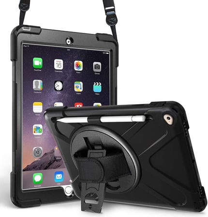 Apple iPad Mini 4 için Kılıf (A1538-A1550) Heavy Defender Siyah [iPad Mini 4 ile Uyumlu Kılıf - Siyah]