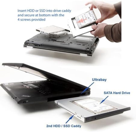 12.7mm HDD Caddy DVD SSD Kutu Sata CD Kızak İkinci Harddisk Laptop Notebook 4717