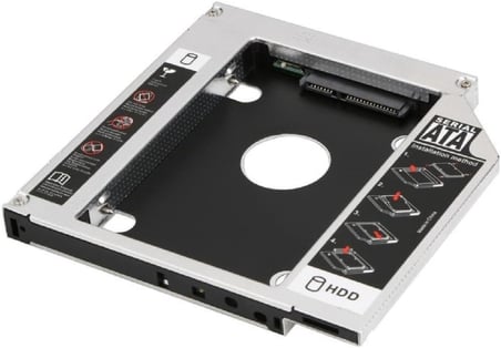 1747 12,7 mm 2,5 inç SSD HDD Sabit Disk İçin Sürücü Sata 3 (Dizüstü Bilgisayar) Sabit Sürücü Çerçevesi SSD veya SATA Diskinizi Harddisk Yuvasına Takıp, Bu Cihaz da DVD/CD okuyucusuna Takılır