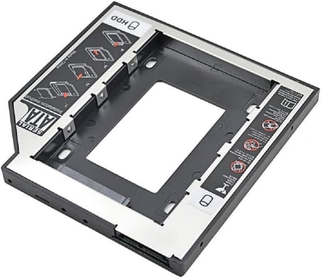 1747 12,7 mm 2,5 inç SSD HDD Sabit Disk İçin Sürücü Sata 3 (Dizüstü Bilgisayar) Sabit Sürücü Çerçevesi SSD veya SATA Diskinizi Harddisk Yuvasına Takıp, Bu Cihaz da DVD/CD okuyucusuna Takılır