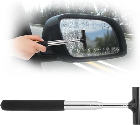 Teleskopik Mini Cam Çekeceği – 98 cm Uzayabilir Cam ve Ayna Temizleyici, Araç, Ev, Akvaryum ve Duş Camları İçin Uygun Silecek, Asorti Renk