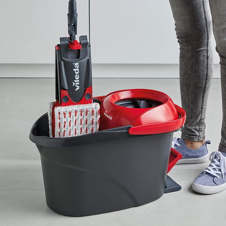 Ultramax Turbo Pedallı Temizlik Seti, Zemin Sileceği ve Güçlü Sapanlı Kova, 360 Derece Döner Başlık