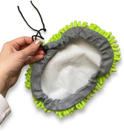 Araba Yıkama Fırçası İçin Yedek Paspas 2 Adet Ayarlanabilir Yumuşak Mikrofiber Paspas Başlığı