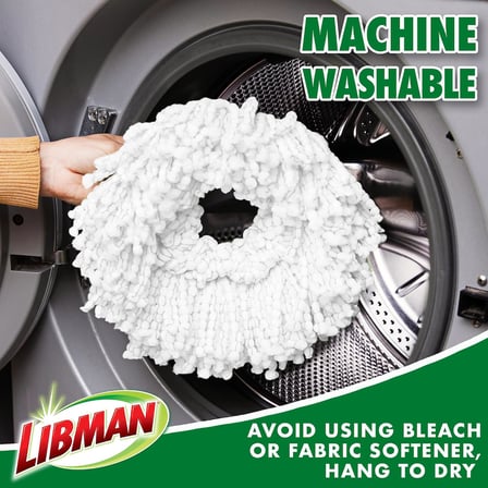 Libman Tornado Spin Paspas Yedekleri - 4 Mikrofiber Kafa Kılıfı, Değiştirmesi Kolay, Makinede Yıkanabilir, Yeşil ve Beyaz, 4 Adet