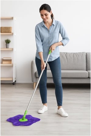 Mop Başlığı – Yumuşak Mikrofiber, Süper Emici, Dayanıklı ve Şık Tasarımlı Temizlik Bezi, Çiçekli Karışık Renk