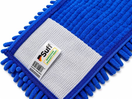Suff 40 cm Mikrofiber Spagetti Mop Bezi – Islak & Kuru Temizlik – Karma Renk