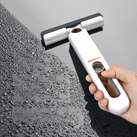Mini El Mopu, Kendinden Çekçekli Su Emici Mikrofiber Başlıklı Yüzey Temizleme Aparatı, Ev Yüzeyleri ve Araba Camı İçin Çok Amaçlı Kompakt Mini Mop