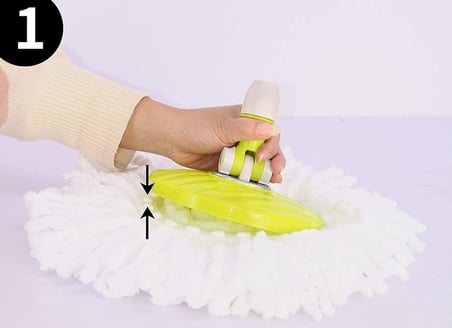 Plastik Twester Mop Dönerli Viliedalar İçin