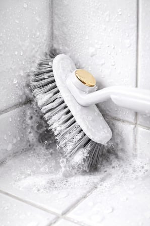 Cımbızlı Döner Başlıklı Çok Fonksiyonlu Derinlemesine Banyo Temizlik Fırçası Derz Arası Fayans Duşakabin Küvet Lavabo Gider Kapı Pencere Ray Köşe Detay Temizliği İçin Sert Kıllı Ergonomik Sap