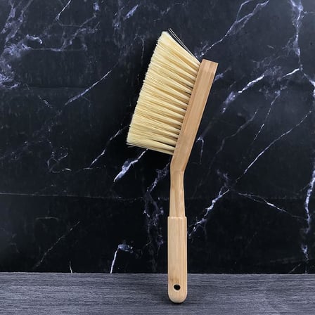 Faraş Seti, Temizlik El Fırça Seti, Ahşap Saplı Fırça ve Plastik Kürek, Premium