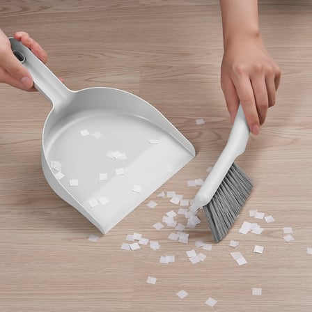 PEPPRIG toz tavası ve fırçası, gri