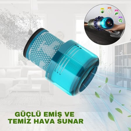 Dyson V15 Detect Dikey Şarjlı Süpürge ile Uyumlu Hepa Filtre