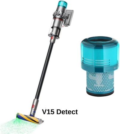 Dyson V15 Detect Dikey Şarjlı Süpürge ile Uyumlu Hepa Filtre